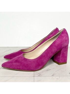 Marc Fisher Zala Pink Suede Pump 5 1/2 M